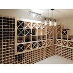 Casier à bouteilles en pin massif brut 78 bouteilles