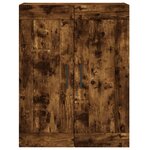 vidaXL Armoire murale chêne fumé 69 5x34x90 cm bois d'ingénierie
