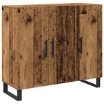 Buffet vidaXL avec 3 portes en vieux bois 90x34x80 cm en bois d'ingénierie