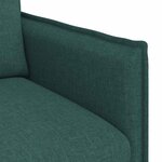 vidaXL Canapé Vert foncé 136 x 82 x 85 cm tissu