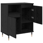 vidaXL Buffets 3 Pièces Chêne noir