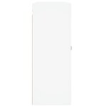 vidaXL Armoires murales 2 Pièces blanc bois d'ingénierie