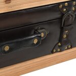 vidaXL Table basse Bois massif de sapin 115x55x50 cm