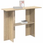 vidaXL Table console Chêne Sonoma 100 x 30 x 75 cm Bois d'ingénierie
