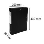 Boite De Classement Exabox Dos 60mm Polypropylène 7/10e Opak - A4 - Noir - X 8 - Exacompta