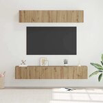 vidaXL Ensemble meuble TV 5 Pièces Chêne artisanal Bois d'ingénierie