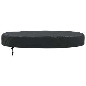 vidaXL Housse de Table Extérieure Noir 82 x 82 x 10 cm Tissu 600D