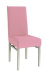Housse de chaise extensible 23 x 18 x 18 cm - Rose