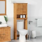 vidaXL Armoire de toilette VIGO marron miel 60 x 27 x 161 cm