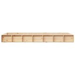 vidaXL Cadre de lit sans matelas 100x200 cm bois massif