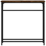 vidaXL Table console chêne fumé 75x19 5x75 cm bois d'ingénierie
