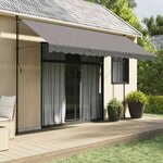 vidaXL Auvent rétractable anthracite 400x150 m tissu et acier