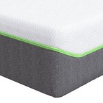 vidaXL Matelas Blanc  Gris 140 x 200 cm Mousse