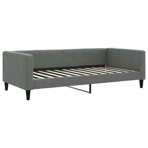 vidaXL Lit de repos gris foncé 100x200 cm tissu
