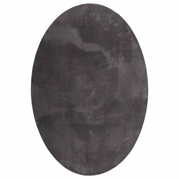 vidaXL Tapis de surface HUARTE Anthracite 160 x 230 cm 100  Polyester