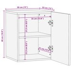 vidaXL Cabinet de Salle de Bain Suspendu Blanc 38 x 33 x 48 cm