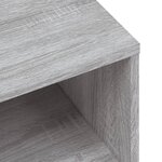 vidaXL Tables de chevet 2 Pièces Sonoma gris 40x30x30cm Bois d'ingénierie