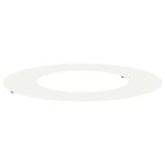 vidaXL Anneau d'arbre plat Blanc Ø40 / 70 cm Acier