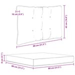 vidaXL Coussin de canapé d'extérieur 3 Pièces Anthracite Polyester