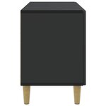 vidaXL Meuble TV 99 x 34 5 x 50 cm Noir Bois d'ingénierie