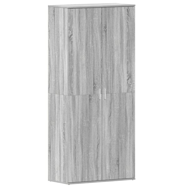 vidaXL Meuble à Chaussures Gris Sonoma 80x39x180 cm Bois d'ingénierie