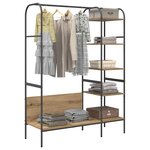 vidaXL Porte-vêtements Beige 120 x 44 x 160 cm Bois d'ingénierie