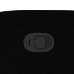 vidaXL Fauteuil inclinable en tissu noir