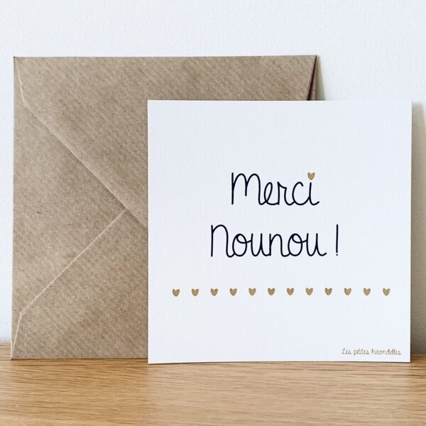 Carte - Merci Nounou