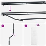 vidaXL Auvent rétractable électrique Beige et Anthracite 3 5 x 2 m