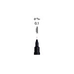 Feutre technique 0,1mm PIN 01200 Pte calibrée Noir UNI-BALL