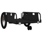 vidaXL Remorque de vélo noir tissu oxford et fer