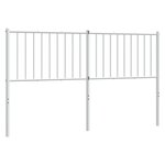 vidaXL Tête de lit métal blanc 150 cm
