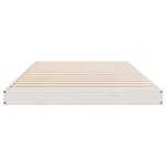 Cadre de lit vidaXL Blanc 100x210 cm en Bois de Pin