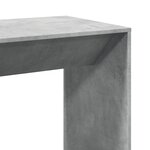 vidaXL Table de bar gris béton 102x50x103 5 cm bois d'ingénierie