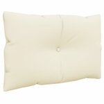 vidaXL Coussins de palette lot de 3 crème tissu