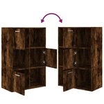 vidaXL Armoire de rangement Chêne fumé 60x29 5x90 cm