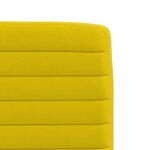 vidaXL Chaises à manger lot de 6 jaune velours