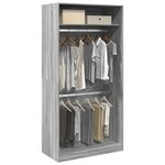 vidaXL Garde-robe sonoma gris 100x50x200 cm bois d'ingénierie