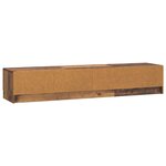 vidaXL Meuble TV 147 x 34 5 x 27 cm Bois ancien Bois d'ingénierie