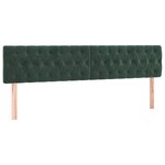 vidaXL Cadre de lit sans matelas vert foncé 120x190 cm velours