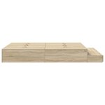 vidaXL Cadre de lit avec rangement Chêne Sonoma 236.5 x 140 x 31.5 cm