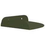 vidaXL Étagère Flottante d'Angle 2 pc Vert olive 15 x 15 x 2 cm