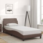 vidaXL Cadre de lit sans matelas marron 90x190 cm similicuir