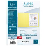 Paquet 100 chemises SUPER 160 - 24x32cm - Bulle EXACOMPTA