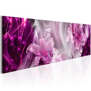Tableau - purple flames l x h en cm 135x45