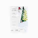 Carte de voeux noël pop up 3d - bonhomme de neige - draeger paris