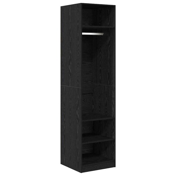 vidaXL Armoire avec étagère avec stockage Chêne noir Bois d'ingénierie