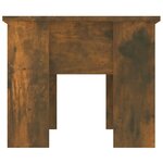 vidaXL Table basse Chêne fumé 79x49x41 cm Bois d'ingénierie