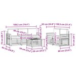 vidaXL Ensemble de canapés d'extérieur 6 pc Blanc et Beige Polyester
