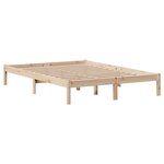 vidaXL Lit bibliothèque sans matelas 120x190 cm bois de pin massif